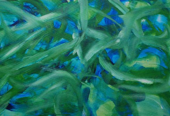green on blue